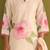 Women Floral Printed Regular Sequinned Linen Kurta with Trousers & With Dupatta