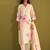 Women Floral Printed Regular Sequinned Linen Kurta with Trousers & With Dupatta