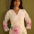 Women Floral Printed Regular Sequinned Linen Kurta with Trousers & With Dupatta