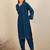 Ethnic Motifs Embroidered Flared Sleeves Notch Neck Straight Kurta with Trousers