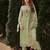 Women Floral Embroidered Regular Sequinned Cotton Kurta with Trousers & Dupatta