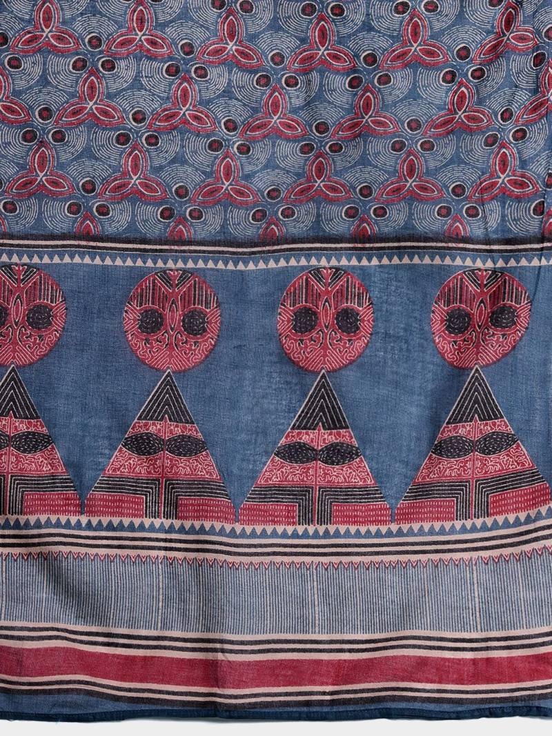 Ethnic Motifs Printed Mirror Work  Cotton Kurta with Trousers & With Dupatta