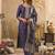 Floral Embroidered Round Neck Zari Straight Kurta & Trousers With Dupatta