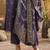 Floral Embroidered Round Neck Zari Straight Kurta & Trousers With Dupatta