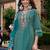 Women Floral Embroidered Regular Thread Work Kurta with Trousers & With Dupatta