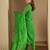 Leheriya Printed Straight Sequinned Georgette Kurta with Trousers & Dupatta