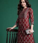 Ethnic Motifs Printed Pure Cotton Kurta with Trousers