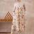 Women Floral Printed Empire  Cotton Kurta with Trousers