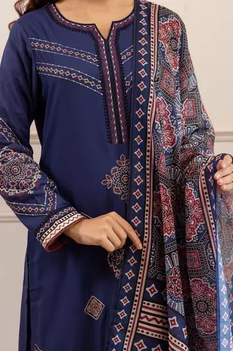 Women Ethnic Motifs Printed Kurta with Palazzos & Dupatta