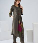 Women Floral Printed Regular Pure Cotton Kurta with Trousers