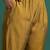 Plus Size Mustard Embroidered Straight Kurta Trousers With Dupatta Set