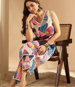 Women Printed Regular Pure Cotton Kurta with Trousers