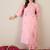 Women Floral Embroidered Cotton Kurta with Trousers