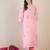 Women Floral Embroidered Cotton Kurta with Trousers
