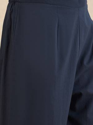 Floral Printed  Cotton Kurta With Trousers & Dupatta 4