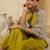 Sleeveless V-Neck Straight Kurta With Trousers & Dupatta