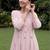 Women Floral Embroidered Empire Thread Work  Cotton Kurta with Trousers