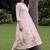 Women Floral Embroidered Empire Thread Work  Cotton Kurta with Trousers