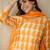 Paisley Printed V-Neck  Cotton Straight Kurta With Trousers And Dupatta