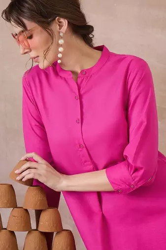 Women Regular Pure Cotton Kurta with Patiala