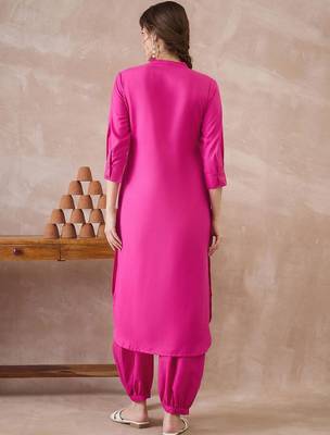 Women Regular  Cotton Kurta with Patiala 3