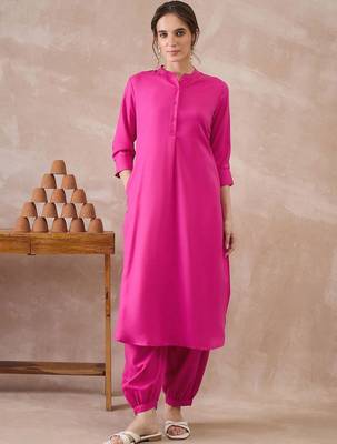 Women Regular  Cotton Kurta with Patiala 5
