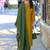 Ethnic Motifs Embroidered Regular Thread Work Straight Kurta Set