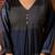 Colourblocked V-Neck A-Line Kurta With Trousers