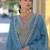 Ethnic Motifs Embroidered Sequinned Straight Kurta With Trousers & Dupatta