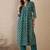 Women Floral Printed Empire  Cotton Kurta with Trousers & With Dupatta