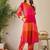 Adults-Women Colourblocked A-Line Kurta with Trousers