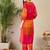Adults-Women Colourblocked A-Line Kurta with Trousers