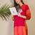 Adults-Women Colourblocked A-Line Kurta with Trousers