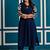 Women Embroidered Regular Thread Work  Cotton A-Line Kurta with Trousers