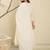 Floral Embroidered Mirror Work  Cotton A-Line Kurta With Trousers & Dupatta