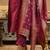 Floral Embroidered Round Neck Zari Straight Kurta & Trousers With Dupatta