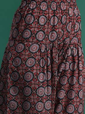 Ajrakh Printed Regular  Cotton Kurta with Salwar 4
