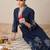 Women Floral Embroidered Regular Thread Work  Cotton Kurta with Trousers