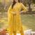 Women Floral Printed Angrakha  Cotton Kurta with Trousers & With Dupatta