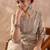 Ethnic Motifs Printed Notch Neck Sequinned Straight Kurta With Trousers