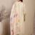 Women Floral Embroidered Regular Mirror Work Chanderi Silk Kurta with Trousers & With Dupatta