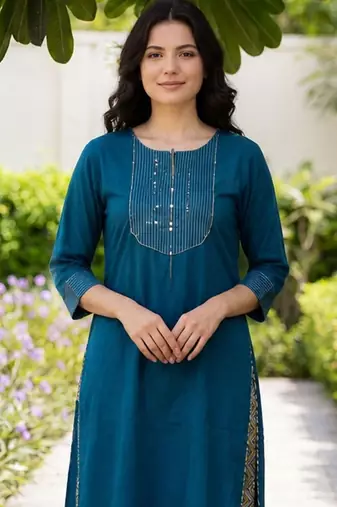 Women Regular Kurta with Trousers