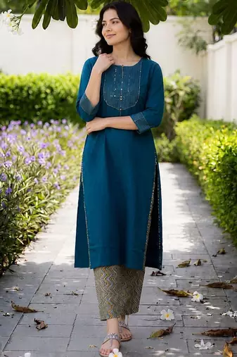 Women Regular Kurta with Trousers
