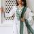 Women Floral Embroidered Empire Thread Work Pure Cotton Kurta with Trousers & With Dupatta