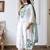 Women Floral Embroidered Empire Thread Work Pure Cotton Kurta with Trousers & With Dupatta