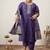 Plus Size Ethnic Motifs Embroidered Regular Kurta with Trousers & With Dupatta
