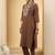 Women Floral Embroidered Regular  Cotton Kurta Set