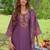 Women Embroidered Thread Work Kurta with Trousers & Dupatta