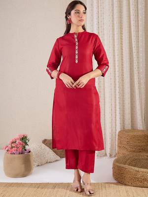 Straight Kurta With Trouser & Dupatta 6