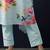 Floral Printed Regular Linen Straight Kurta With Trousers & Dupatta